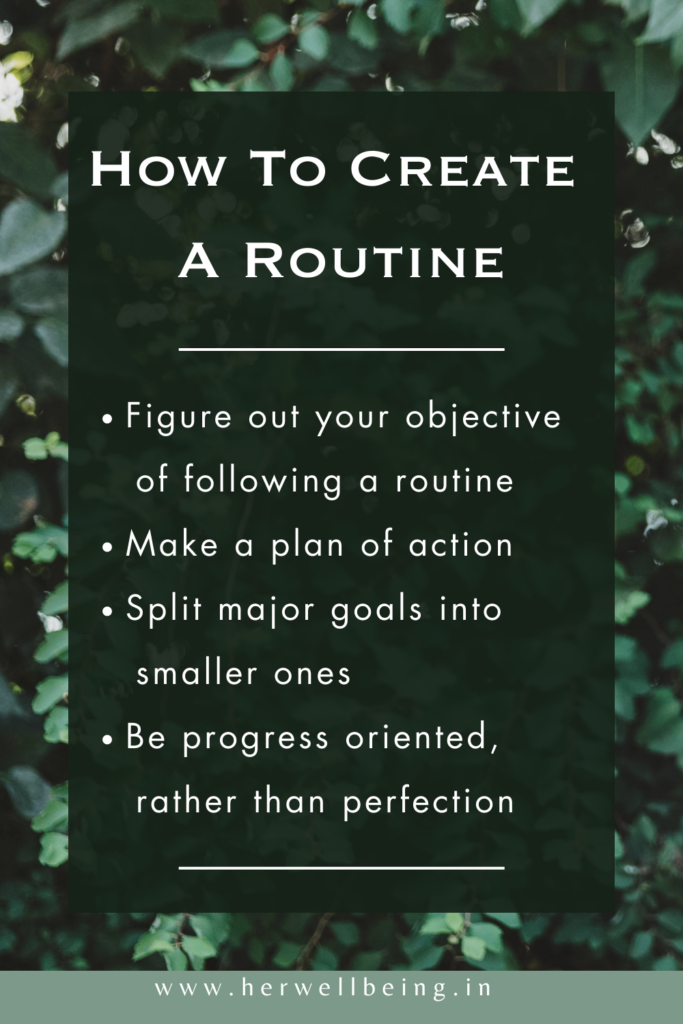 how to create a routine