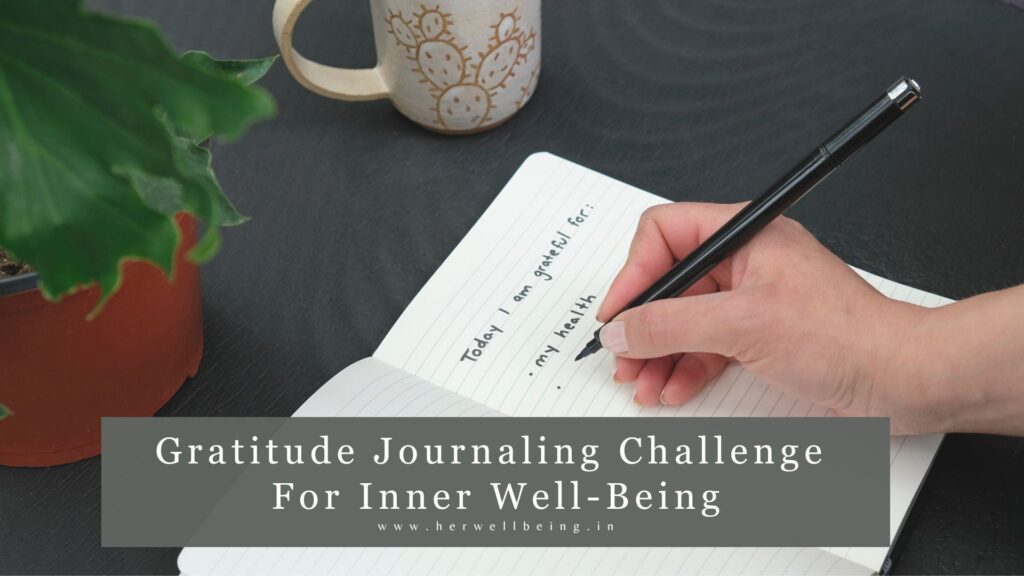 gratitude journaling challenge for inner well-being